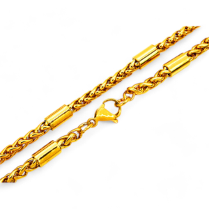 Ogrlica od pozlaćenog čelika