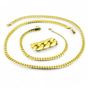 Ogrlica od pozlaćenog čelika