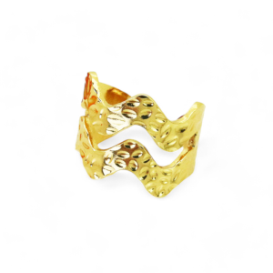 Prsten od pozlaćenog čelika