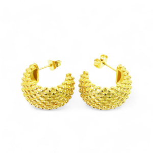 Naušnice od pozlaćenog čelika