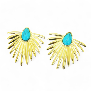 Naušnice od pozlaćenog čelika