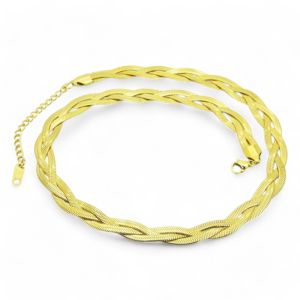 Ogrlica od pozlaćenog čelika