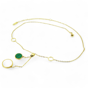 Ogrlica od pozlaćenog čelika