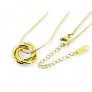 Ogrlica od pozlaćenog čelika