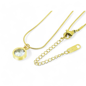 Ogrlica od pozlaćenog čelika