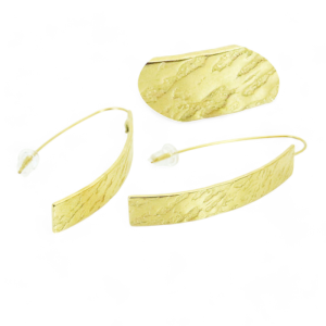 Naušnice od pozlaćenog čelika