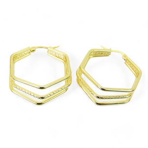 Naušnice od pozlaćenog čelika