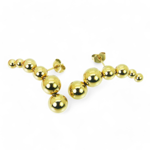 Naušnice od pozlaćenog čelika