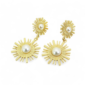 Naušnice od pozlaćenog čelika