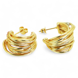 Naušnice od pozlaćenog čelika