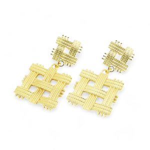 Naušnice od pozlaćenog čelika