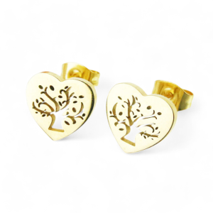 Naušnice od pozlaćenog čelika