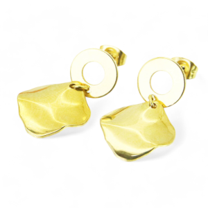 Naušnice od pozlaćenog čelika