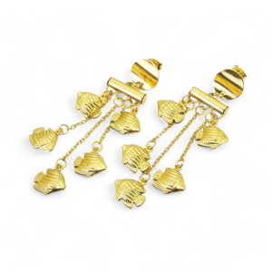 Naušnice od pozlaćenog čelika