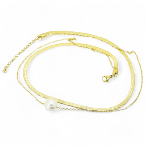 Ogrlica od pozlaćenog čelika