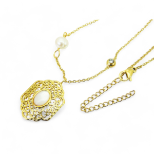 Ogrlica od pozlaćenog čelika