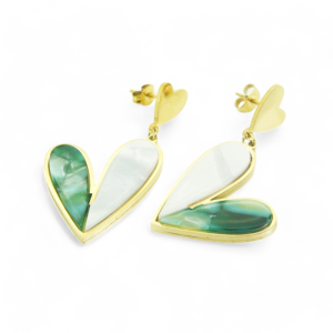 Naušnice od pozlaćenog čelika