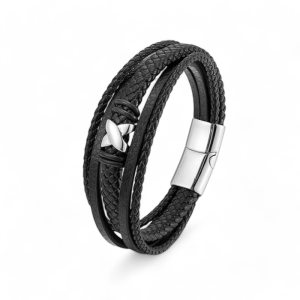 Kožna narukvica s čelikom