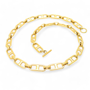 Ogrlica od pozlaćenog čelika