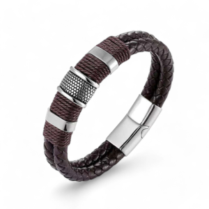 Kožna narukvica s čelikom