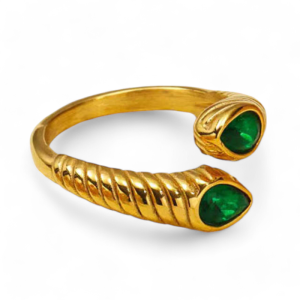 Prsten od pozlaćenog čelika