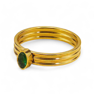 Prsten od pozlaćenog čelika