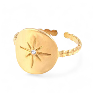 Prsten od pozlaćenog čelika