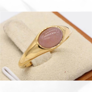 Prsten od pozlaćenog čelika