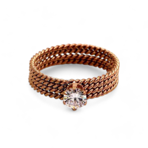 Prsten od pozlaćenog čelika