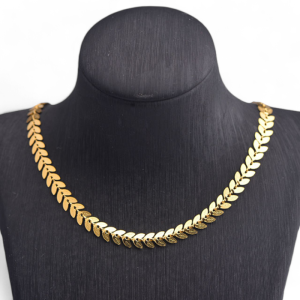 Ogrlica od pozlaćenog čelika