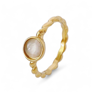 Prsten od pozlaćenog čelika