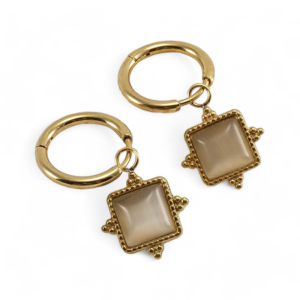 Naušnice od pozlaćenog čelika