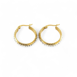 Naušnice od pozlaćenog čelika