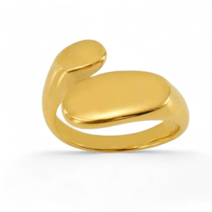 Prsten od pozlaćenog čelika