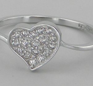 Srebrni prsten srce-SR13292