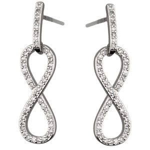 Srebrne naušnice infinity-SE14246