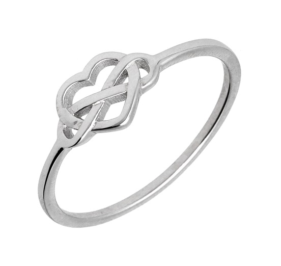 Srebrni prsten srce i infinity-SR14694