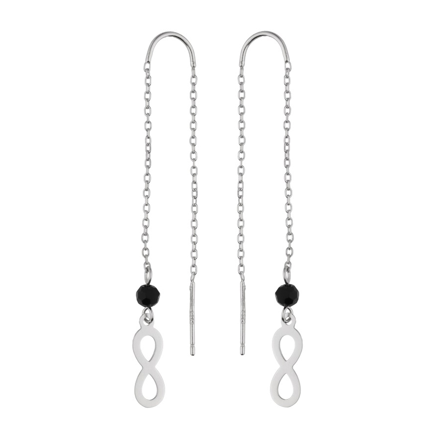 Srebrne naušnice infinity-SE28165