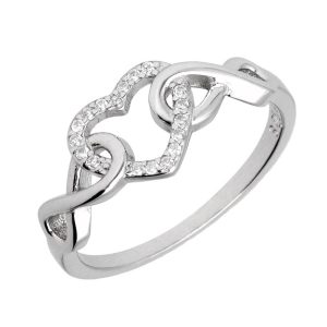 Srebrni prsten srce i infinity-SR35873