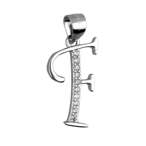 Srebrni privjesak slovo F-SP002-F