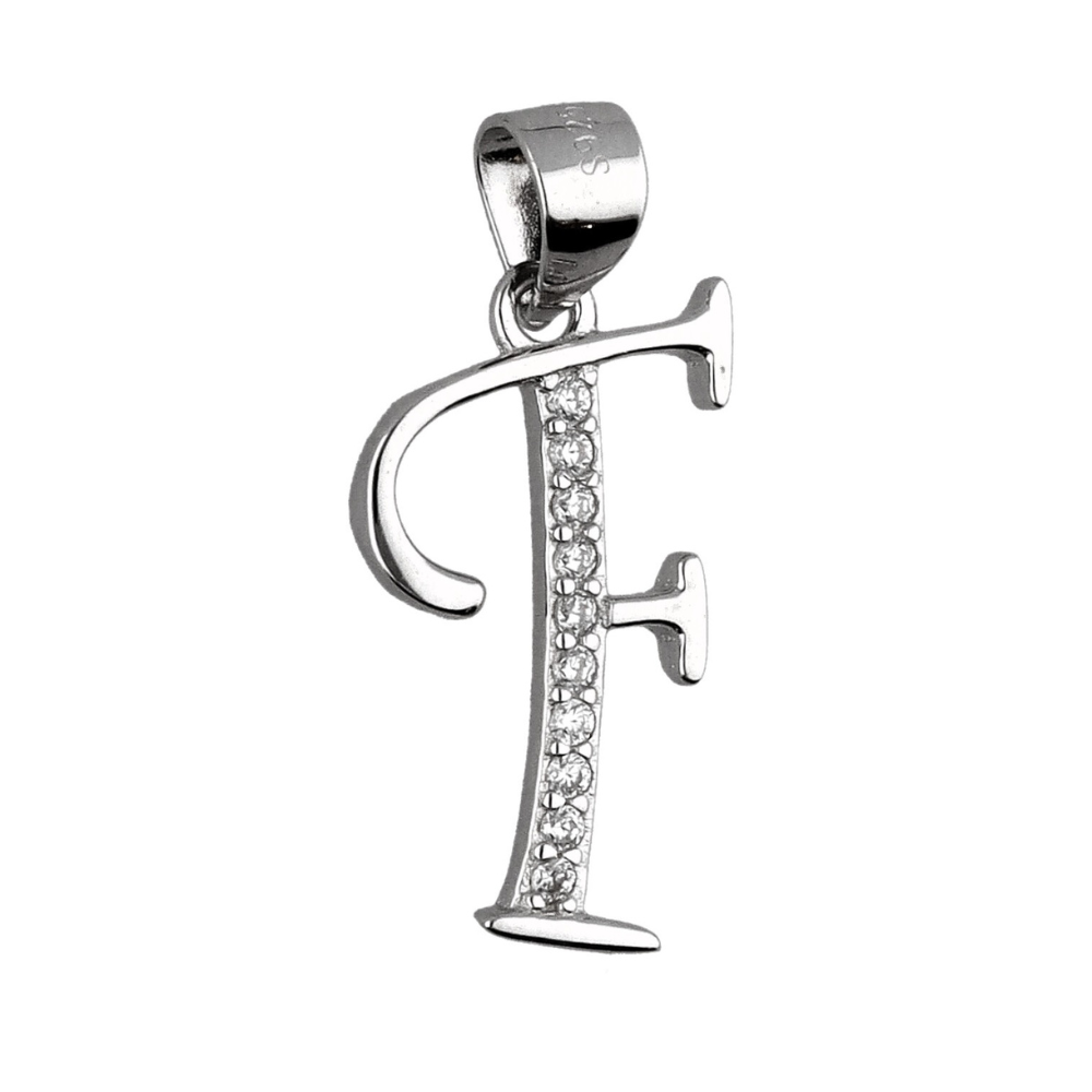 Srebrni privjesak slovo F-SP002-F