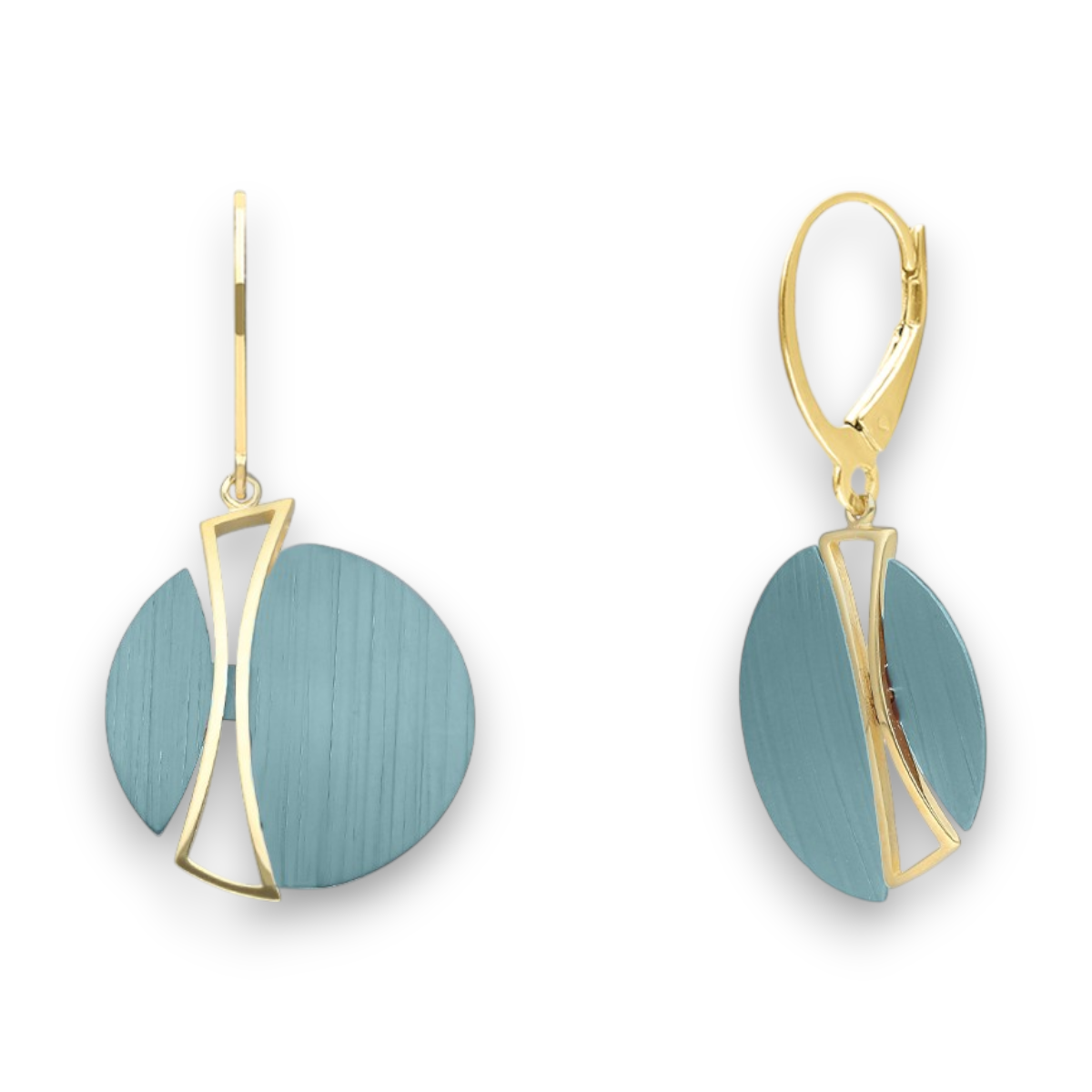 Naušnice srebro i titanij-SE803