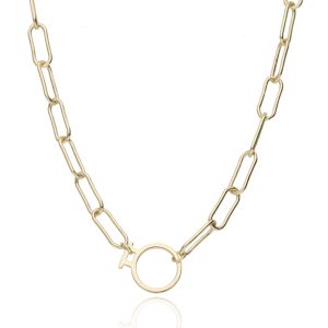 Srebrna ogrlica s pozlatom-SN36416