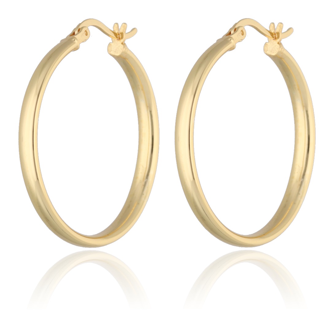 Srebrne naušnice s pozlatom-SE48728