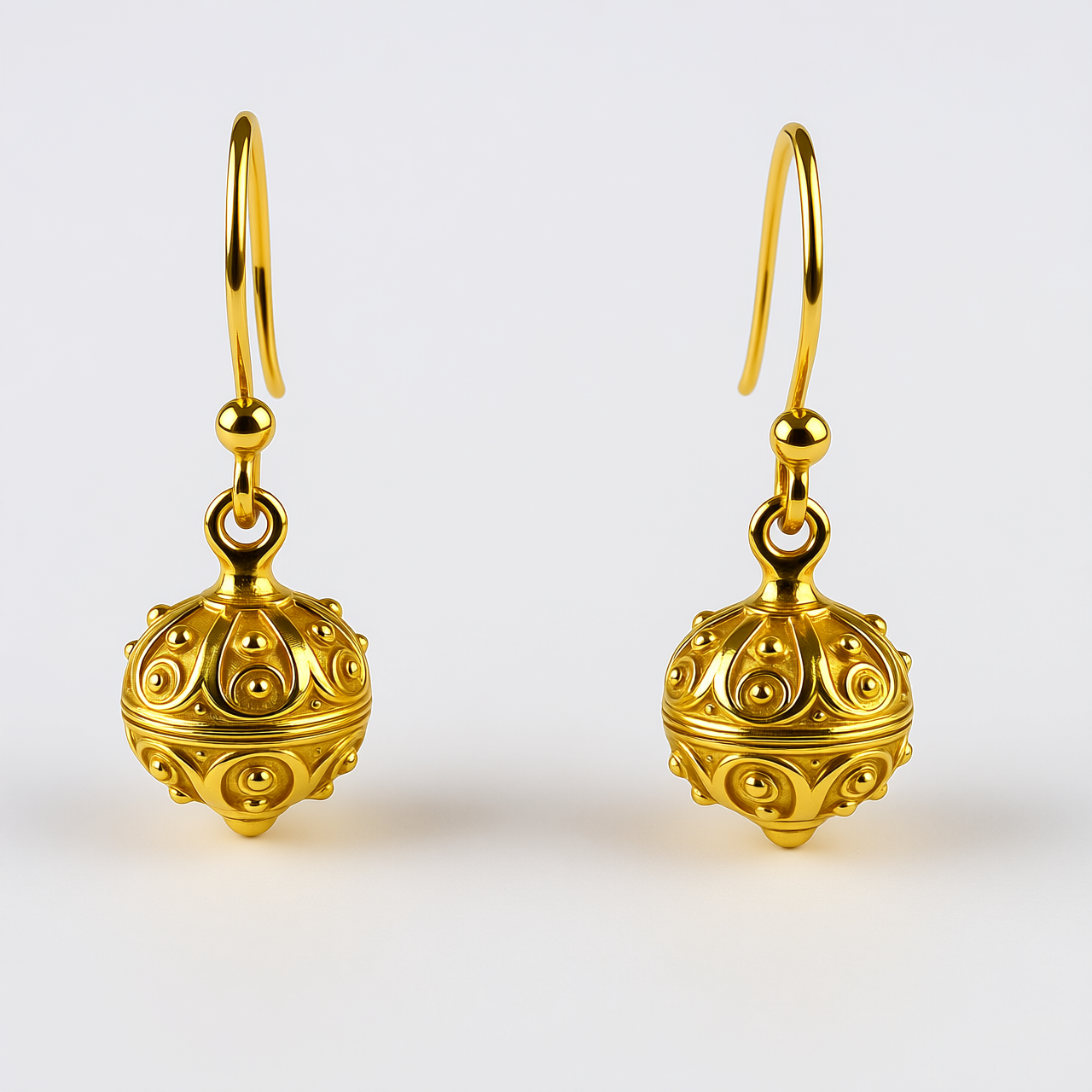 Srebrne naušnice šibenski botuni s pozlatom-SE112