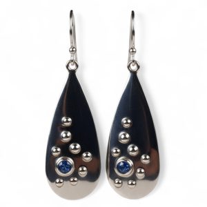 Srebrne naušnice kijanit-SE11667-kijanit