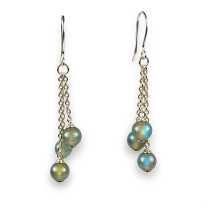 Srebrne naušnice labradorit-SE18926-labradorit