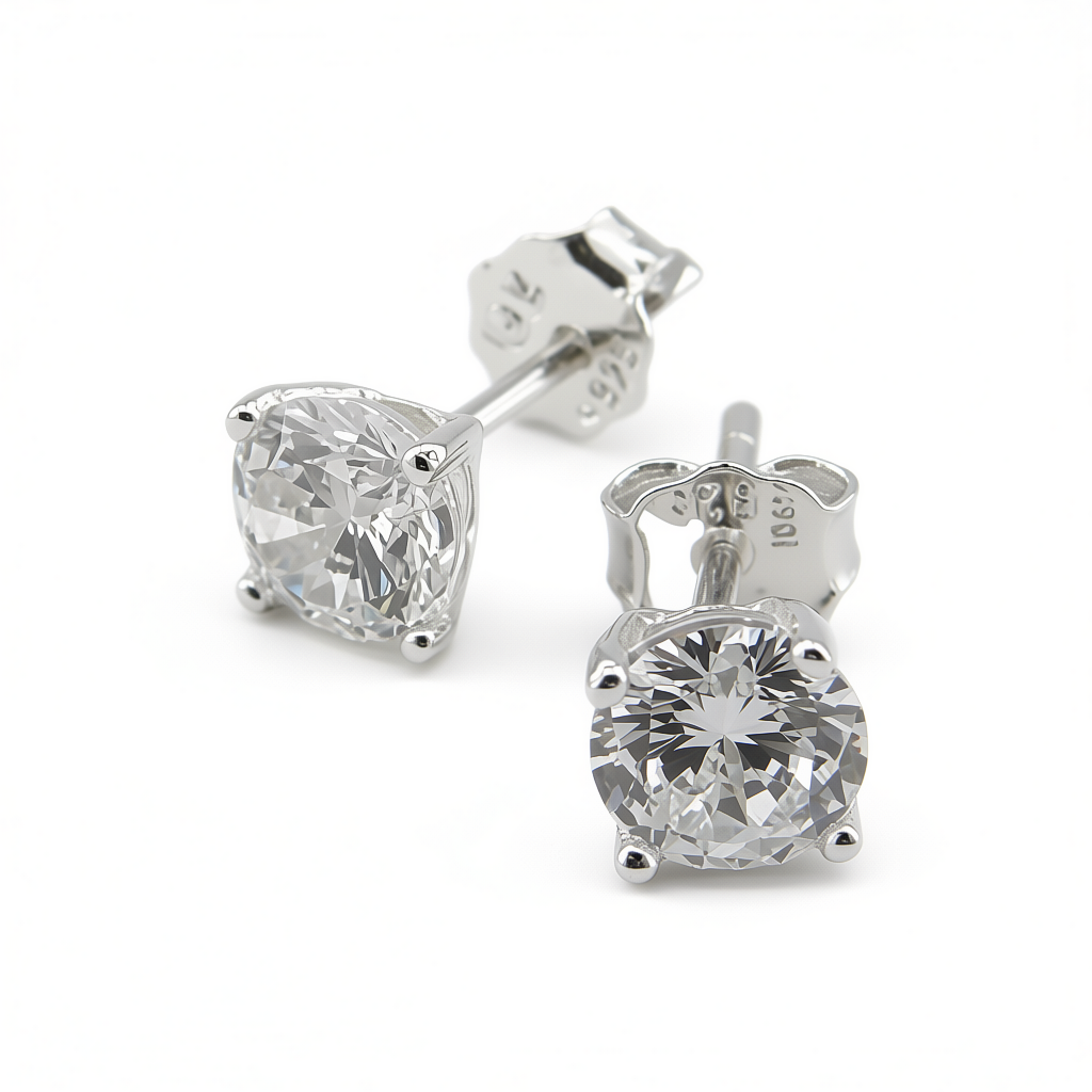 Srebrne naušnice-SE825