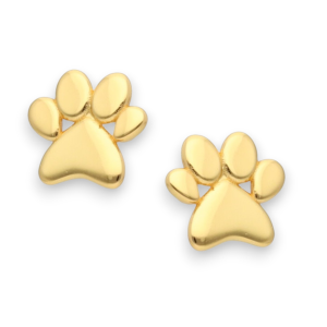 Srebrne naušnice šape-SE35594