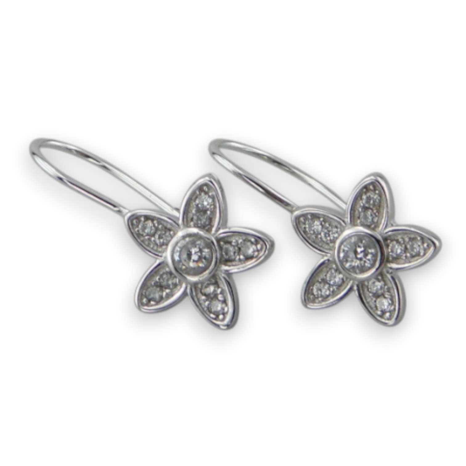 Srebrne naušnice cvijet-SE10113
